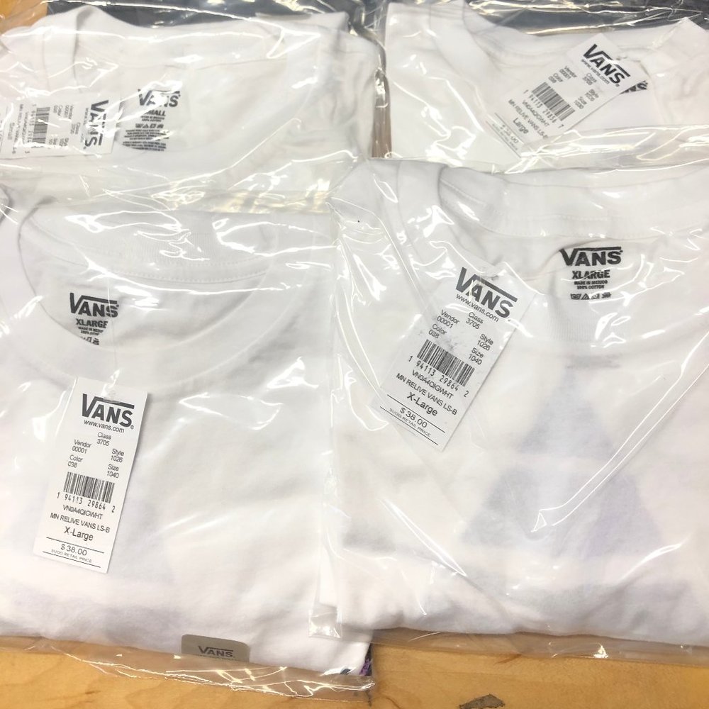 NWT Vans Men Relive Vans LS-B Whiteβ